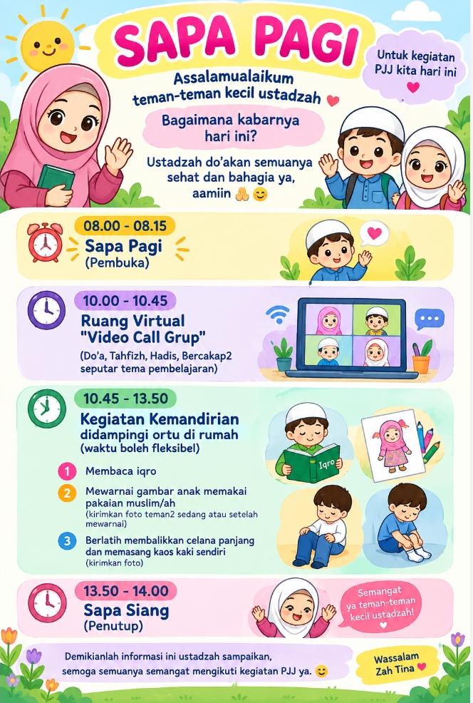 Kegiatan PJJ Kelas Delima